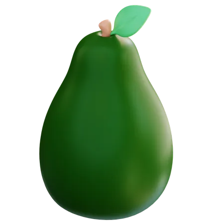 3 D Illustration Avocado Fruit 3D Icon