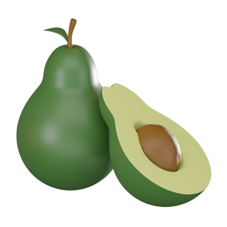 Avocado  3D Icon