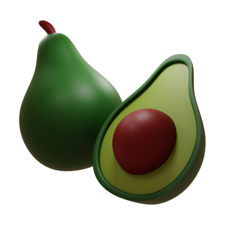 Avocado  3D Icon