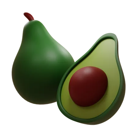 Avocado  3D Icon