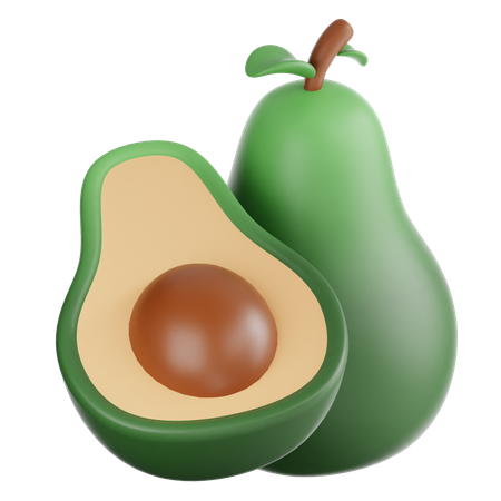 Avocado  3D Icon