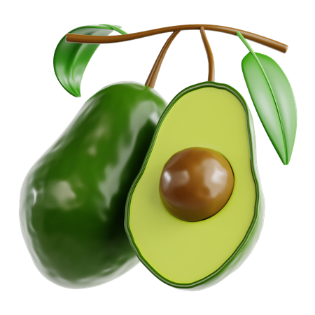 Avocado  3D Icon