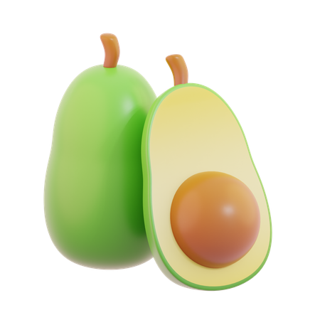 Avocado  3D Icon