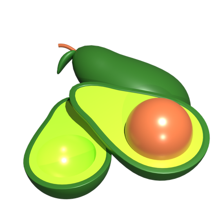 Avocado  3D Icon