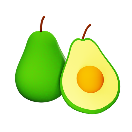 Avocado  3D Icon