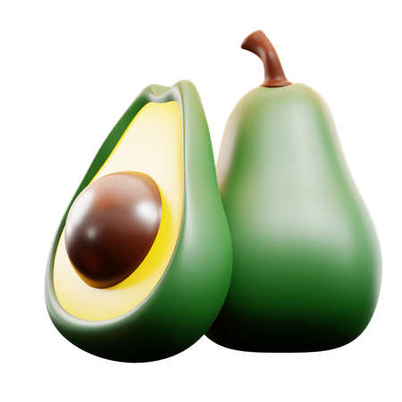 Avocado  3D Icon