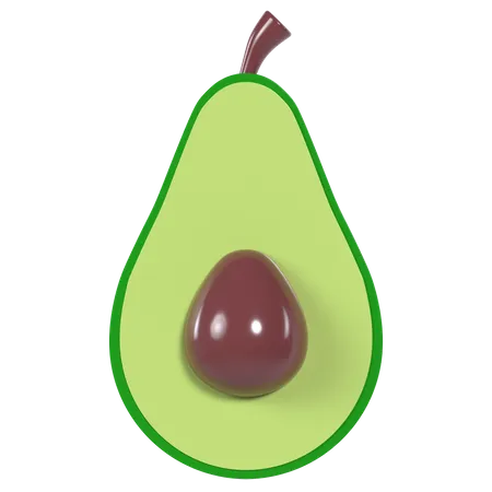 Avocado  3D Illustration