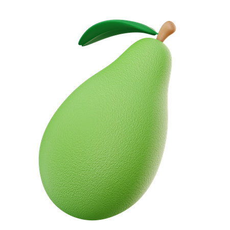 Avocado  3D Illustration