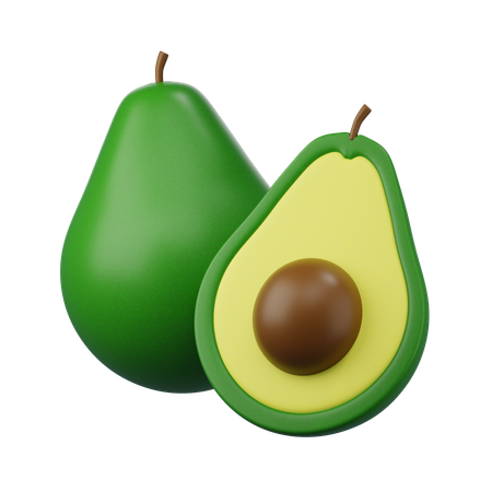 Avocado 3D-Symbol  3D Icon