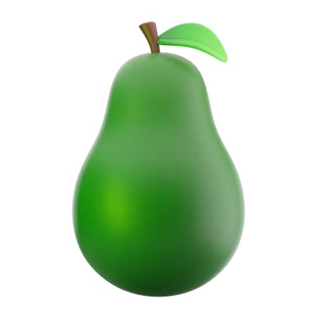 Avocado Fruit 3 D Illustration 3D Icon