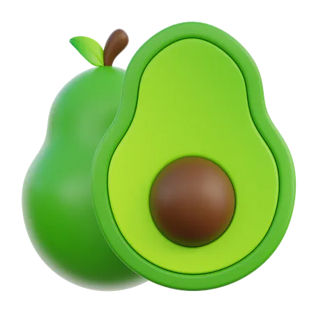 Avocado-Ernährung  3D Icon