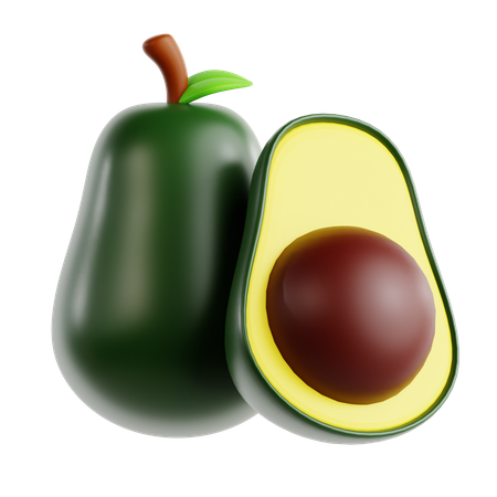 Avocadofrucht  3D Icon