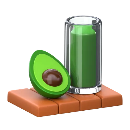 Avocado Juice 3 D Diet And Nutrition Icon 3D Icon