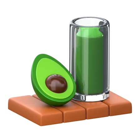 Avocado Juice  3D Icon