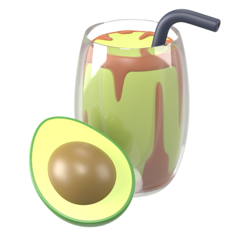 Avocado Juice  3D Icon