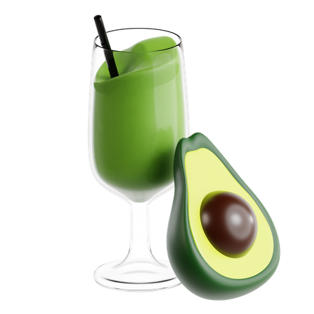 Avocado Juice  3D Icon