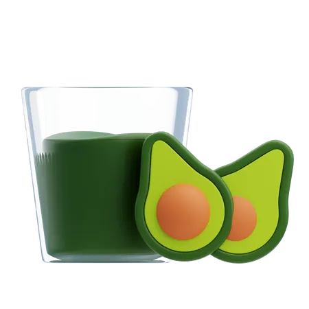 Avocado Milk  3D Icon