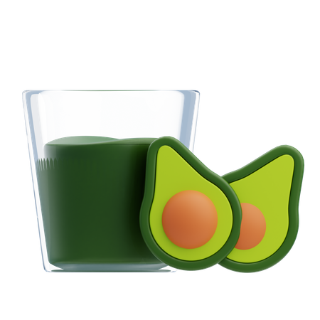 Avocado Milk  3D Icon