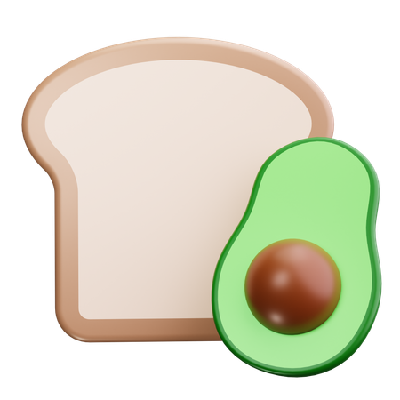 Avocado Toast  3D Icon