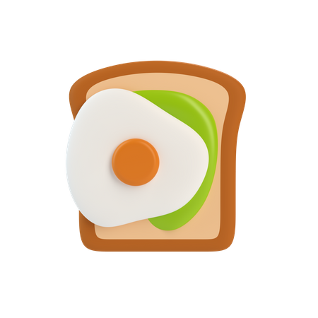 Avocado Toast  3D Icon