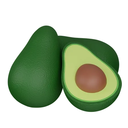 Avocados 3D Icon