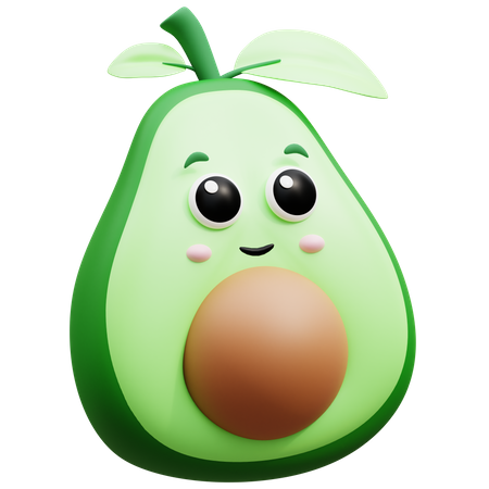 Avocat  3D Icon