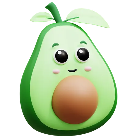 Avocat  3D Icon