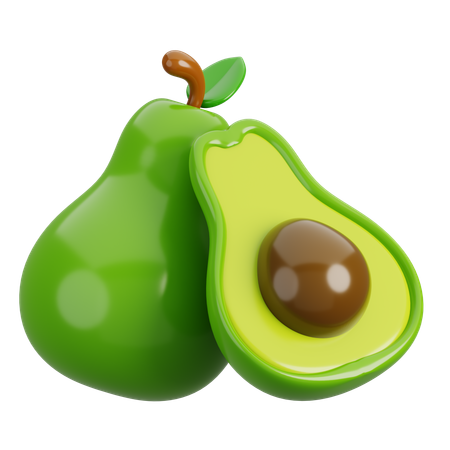 Avocat  3D Icon