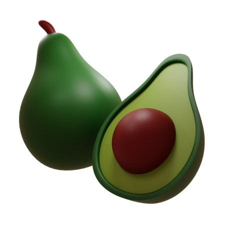 Avocat  3D Icon