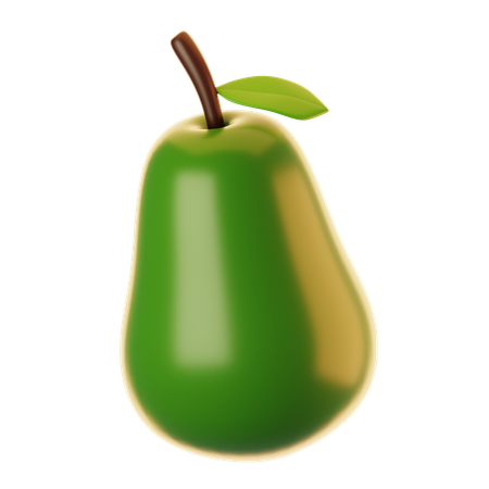 Avocat  3D Icon