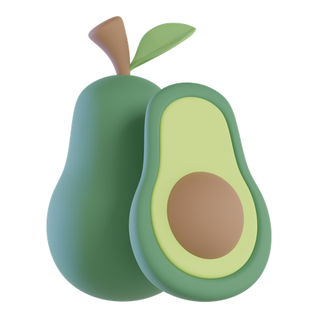 Avocat  3D Icon