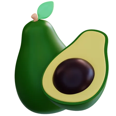 Avocat  3D Icon