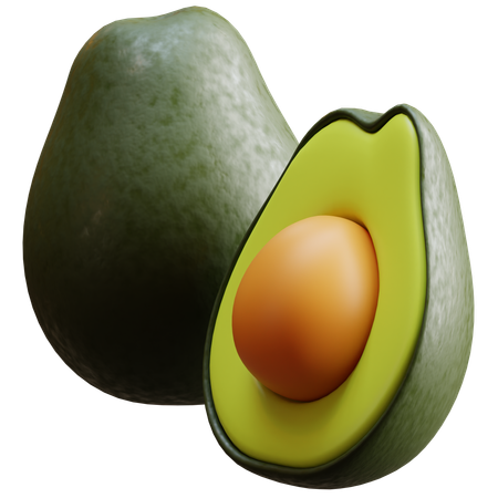 Avocat  3D Icon