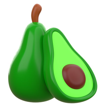 Avocat  3D Icon