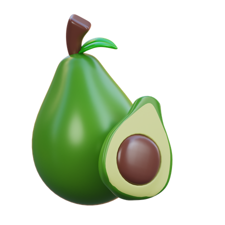 Avocat  3D Icon