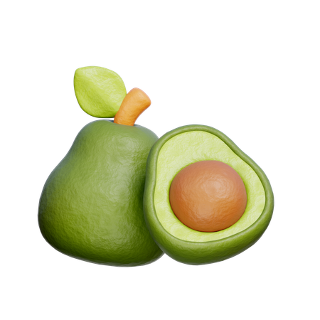 Avocat  3D Icon