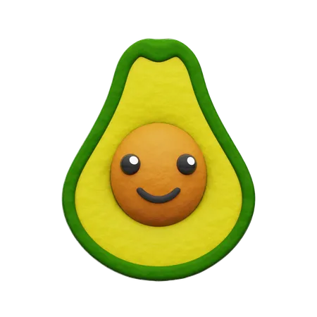 Avocat  3D Icon