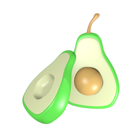 Avocat  3D Illustration