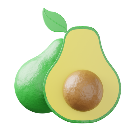 Avocat  3D Illustration