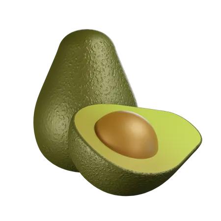 Avocat  3D Icon