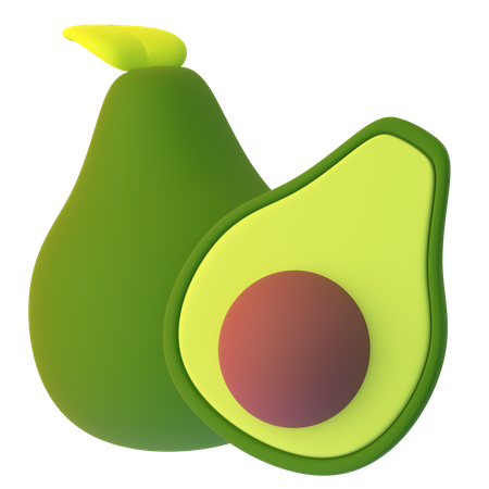 Avocat  3D Icon