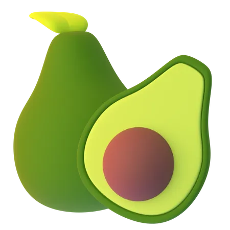 Avocat  3D Icon