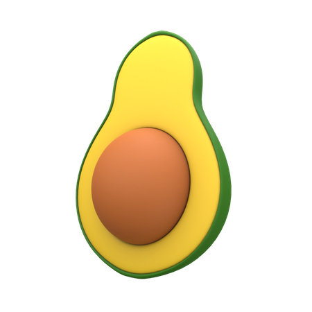 Avocat  3D Icon