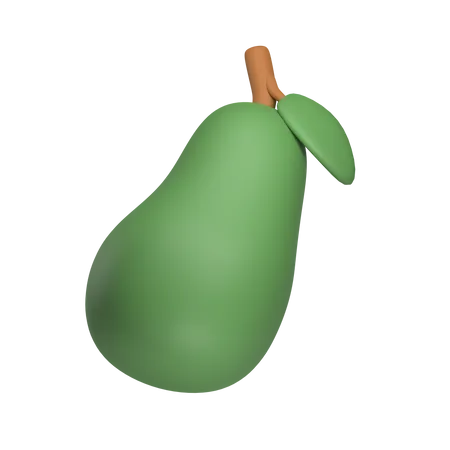 Avocat  3D Icon