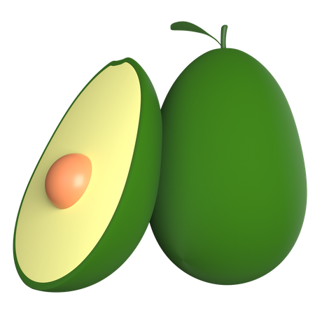 Avocat  3D Icon