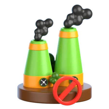 Avoid Nuclear Energy  3D Icon