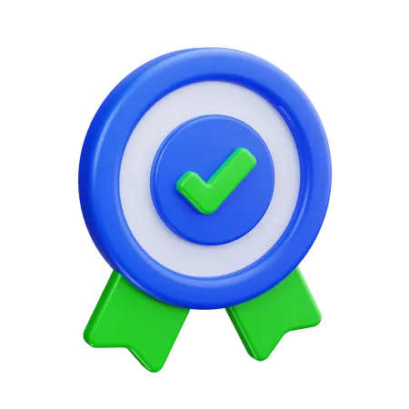 Award Check  3D Icon