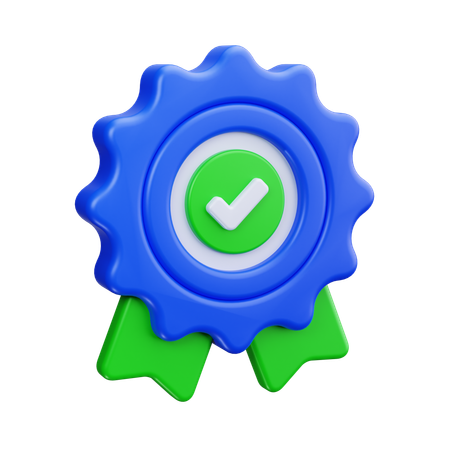 Award Check  3D Icon