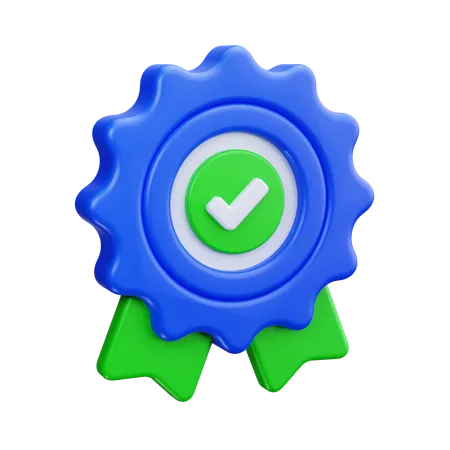 Award Check  3D Icon