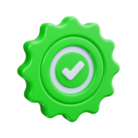 Award Check  3D Icon